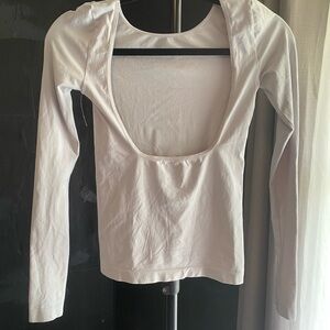 Free People Pale blue Long Sleeve Women's Top